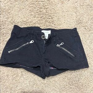Forever 21 Black Jean Shorts Tailored Fit